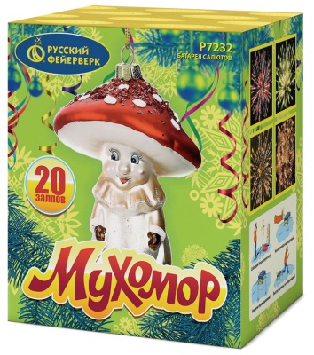 Мухомор Батарея салютов купить в Балашихе | balashiha.salutsklad.ru